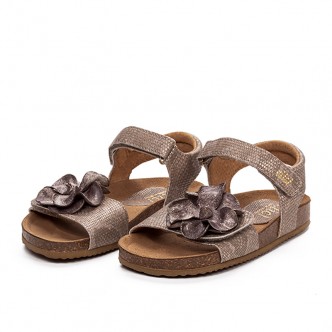 CLIC! SANDALS  LEATHER FLOWER